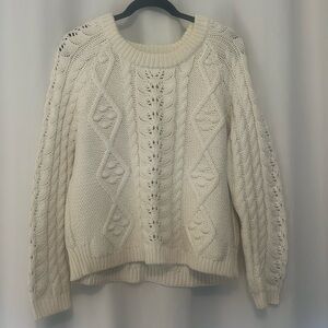 Anthropologie fisherman cable knit sweater